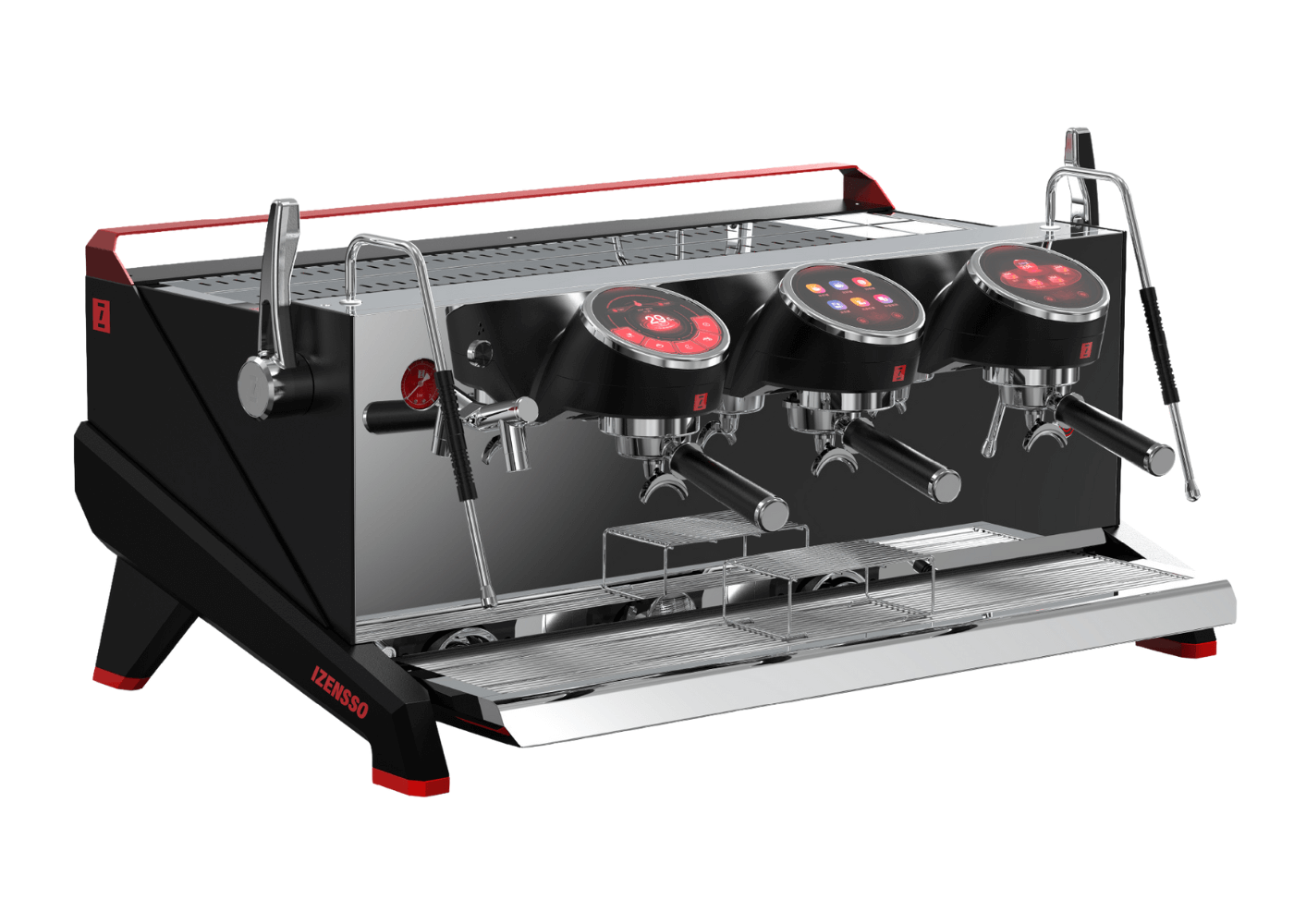 Izensso Raptor Black 3 groups – Professional espresso machine