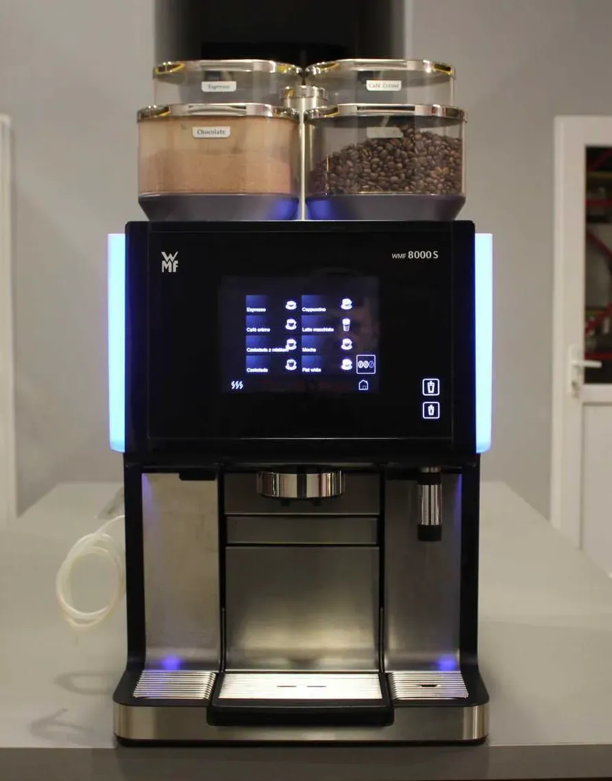 WMF 8000S - Automatic Espresso Machine with Refrigerator and Warmer